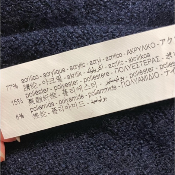 Zara navy blue turtle sweater NWT - Picture 5 of 5